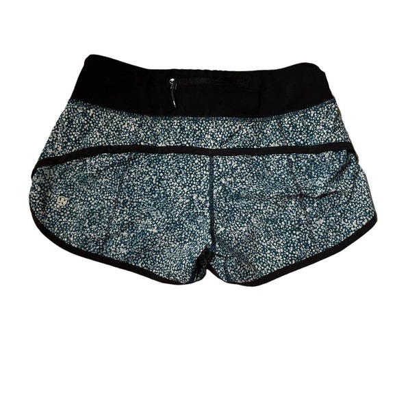 Lululemon Run Times Shorts Size 6 Splatter Speed Up Swiftly Lined - Picture 3 of 3